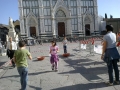 In Piazza Santa Croce a Firenze
