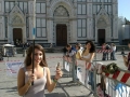 In Piazza Santa Croce a Firenze