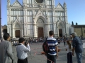 In Piazza Santa Croce a Firenze